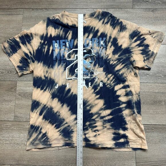 New York Yankees Derek Jerter Retro T-shirt XL MLB Baseball Tie Dye 2012 - Picture 6 of 6